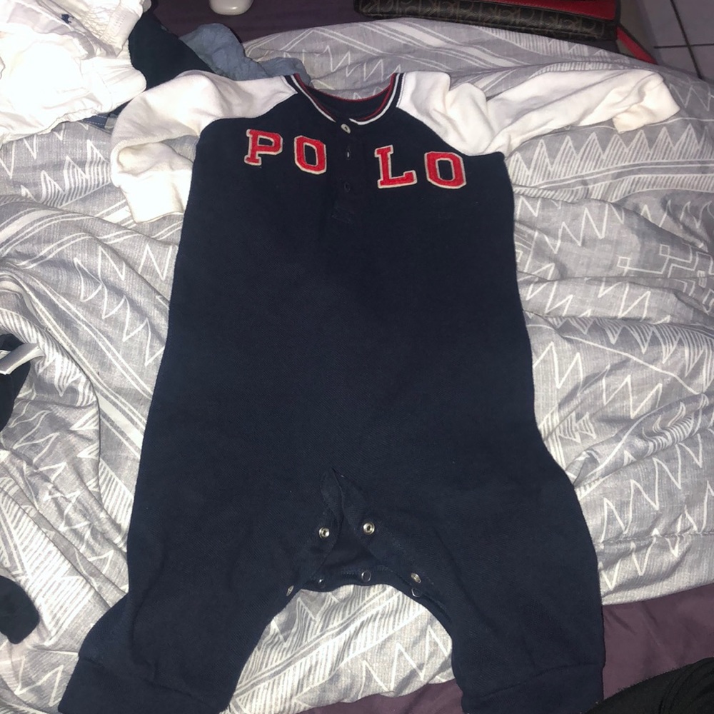 Infant polo onesie